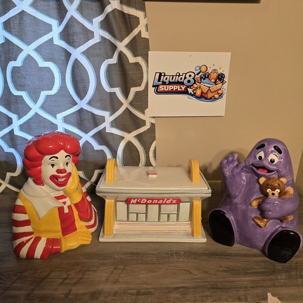 Ronald Mcdonald 3 Peice Vintage Set